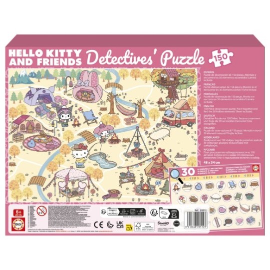 Quebra-cabeças de detetive 150 Hello Kitty & Amigos