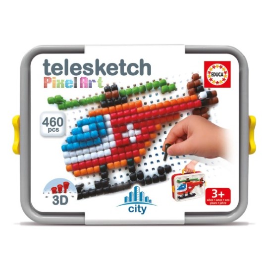 Telesketch Pixel Art City