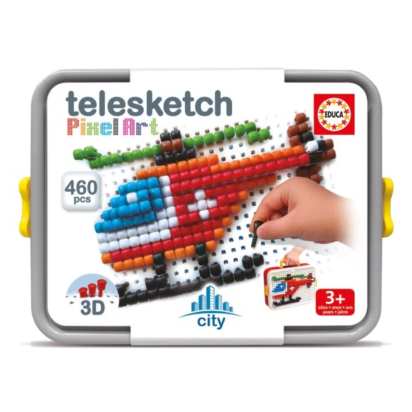 Telesketch Pixel Art City