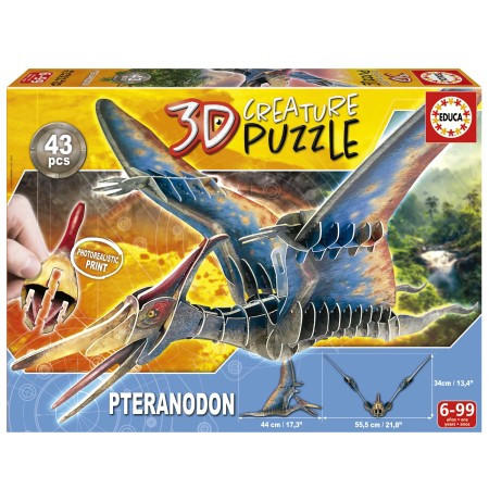Puzzle de créature 3D ptéranodon