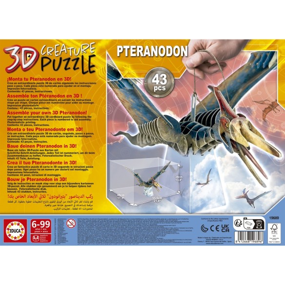    Pteranodon 3D Creature Puzzle