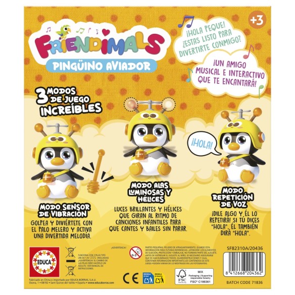FRIENDIMALS PINGUINO AVIADOR