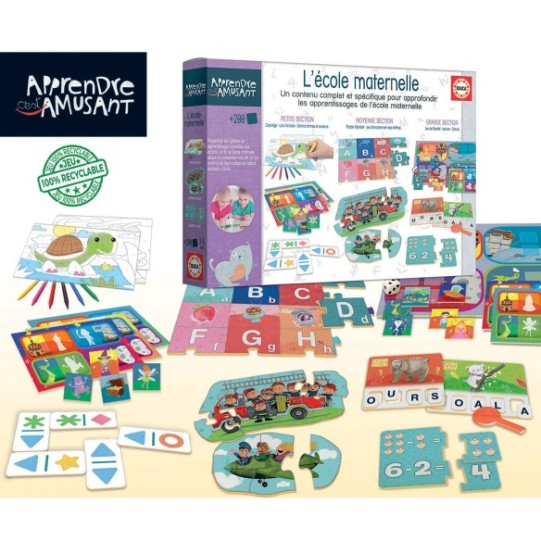    Kit Ecole Maternelle Apprendre C'est Amusant