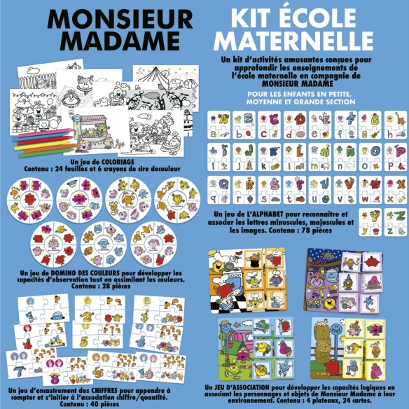    Kit École Maternelle Monsieur Madame