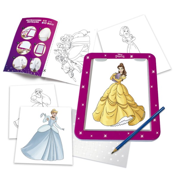 Tablette lumineuse à dessin Disney Princess