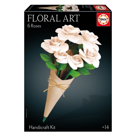 Bouquet de 6 roses blanches - Floral Art