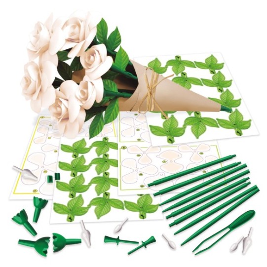 BOUQUET DE 6 ROSES BLANCHES - Floral Art
