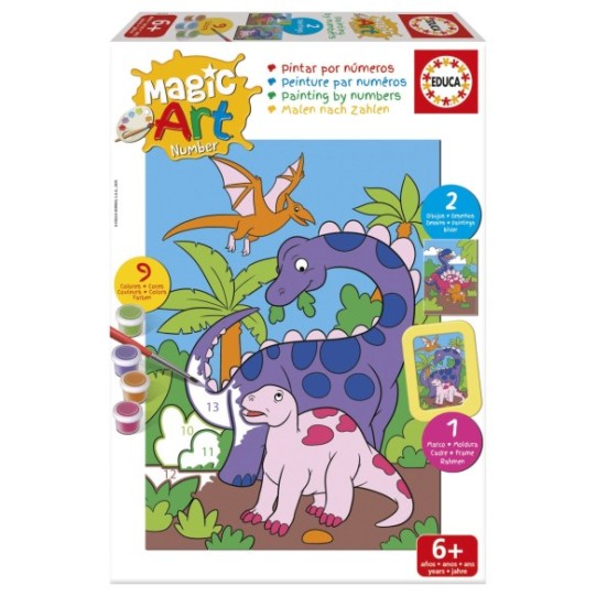 Magic Art Number - Dinosaures