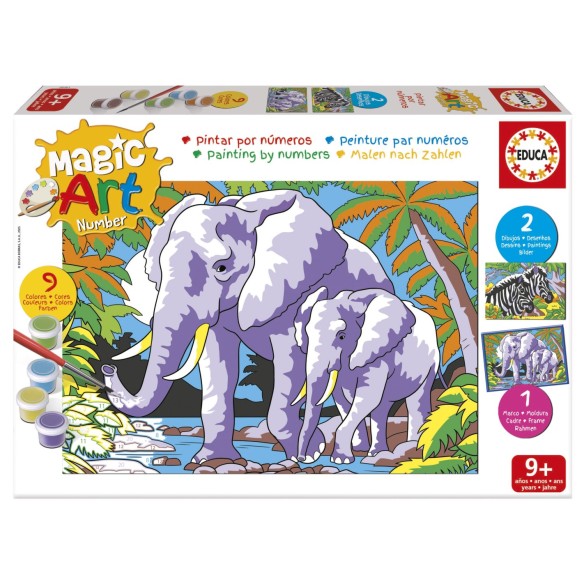 Magic Art Number - Animaux sauvages