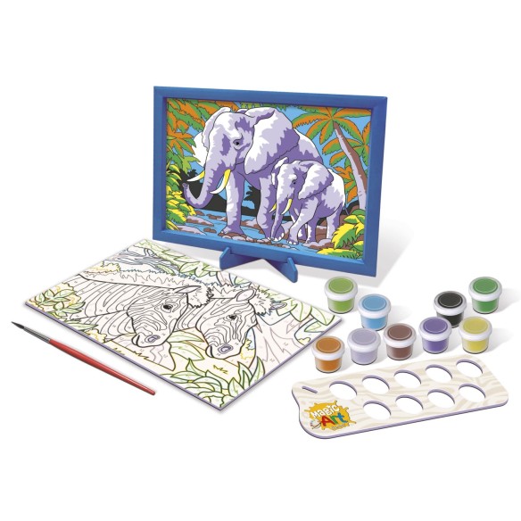 Magic Art Number - Animaux sauvages
