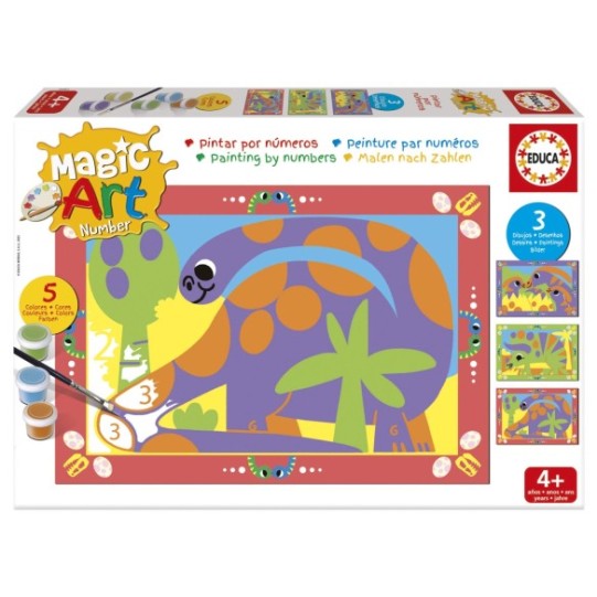 Magic Art Number - Dinosaures