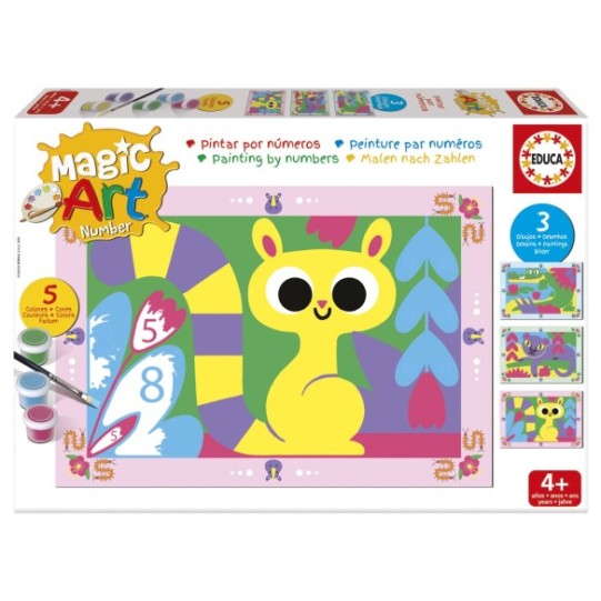 Magic Art Number - Animaux de la jungle
