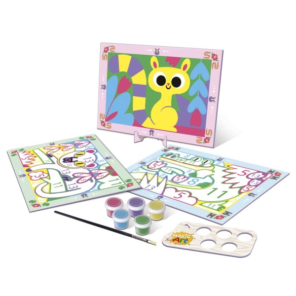 Magic Art Number - Animaux de la jungle