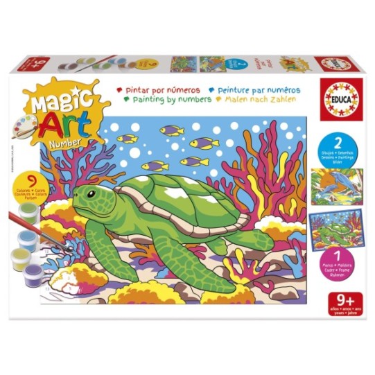 Magic Art Number - Animaux marins