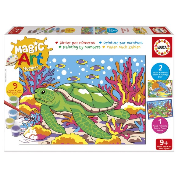 Magic Art Number - Animaux marins