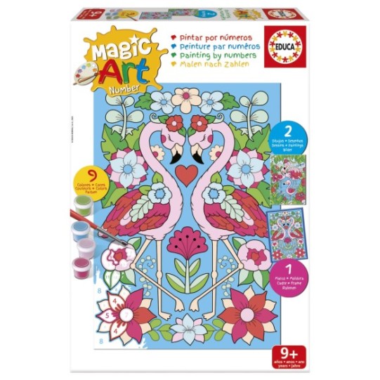 Magic Art Number - Flamants roses