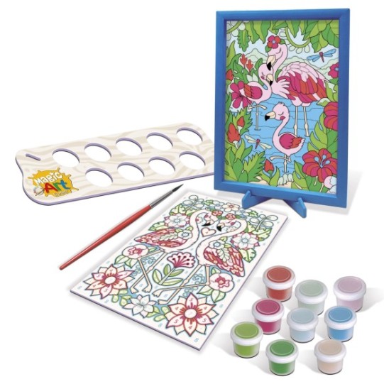 Magic Art Number - Flamants roses