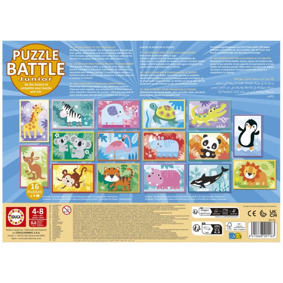    Puzzle Battle Jr Animals