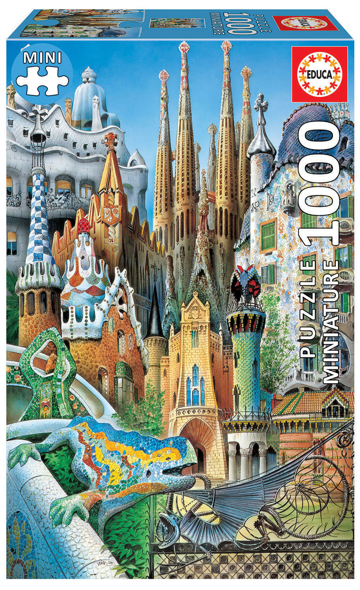 1000 Gaudí collage “Miniature”