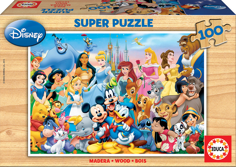 deseo Espinas Arbitraje 100 The wonderful world of Disney - Educa Borras