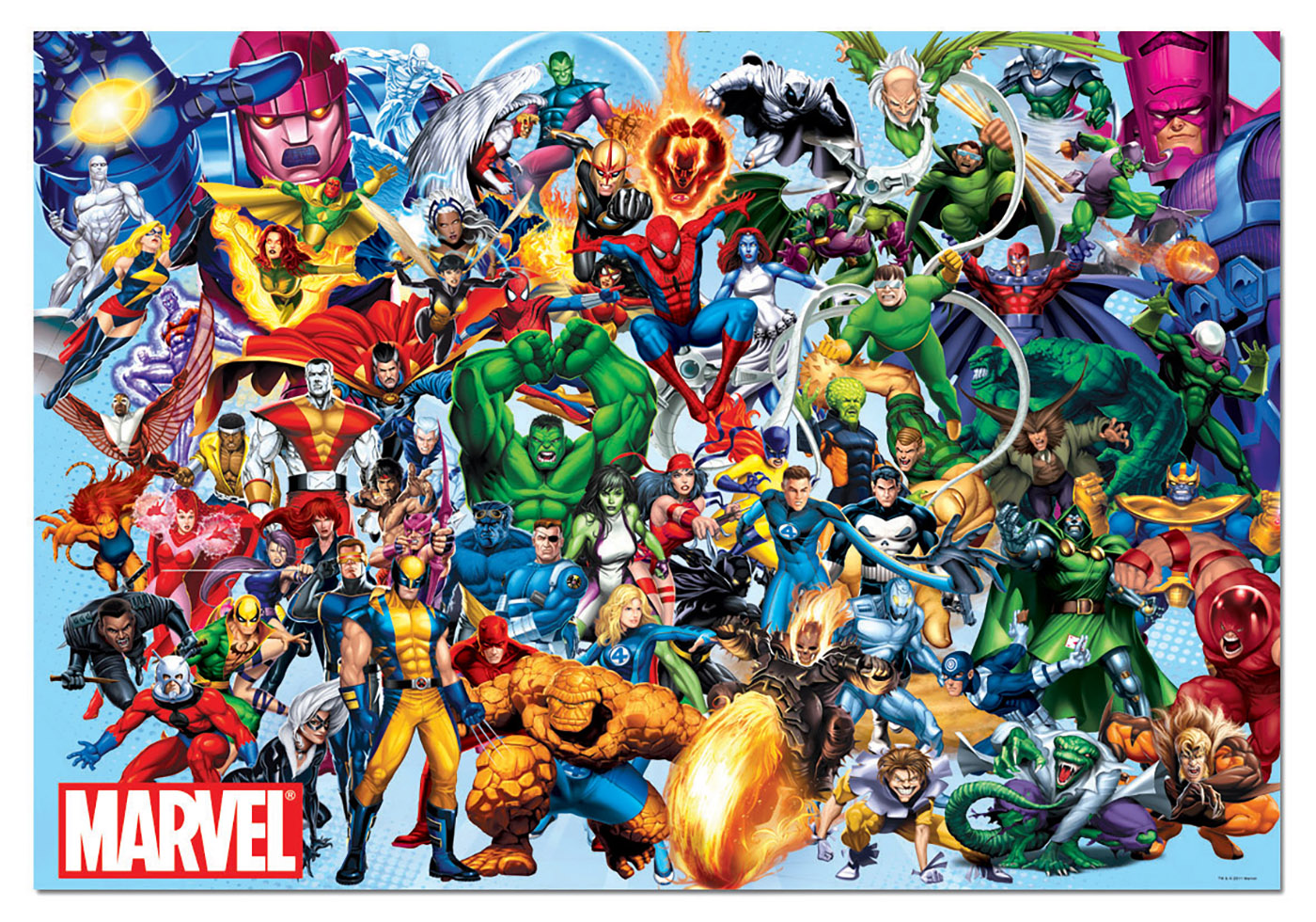 500 Marvel heroes - Educa Borras