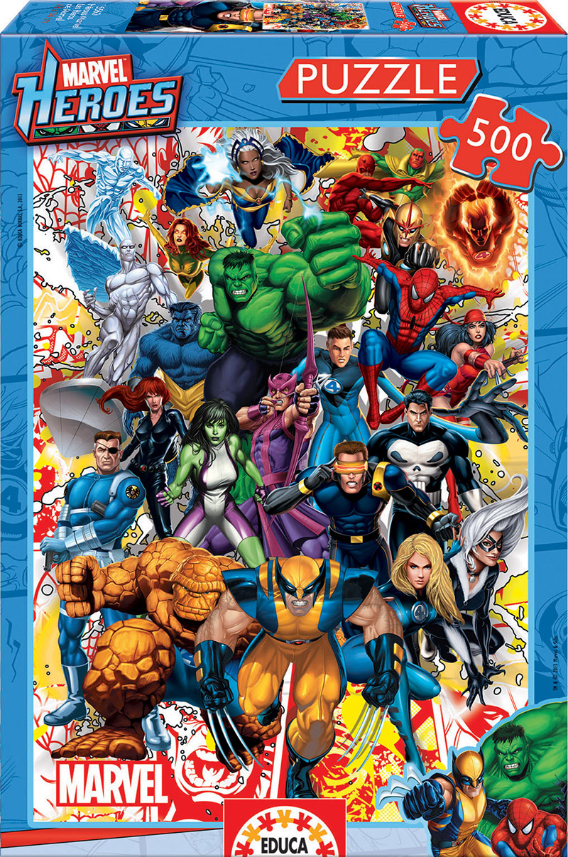 500 Les héros de Marvel