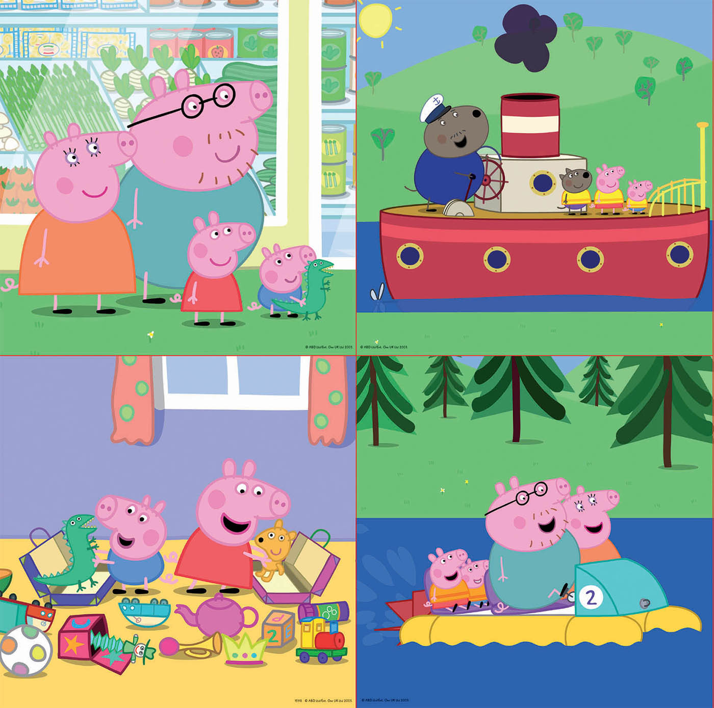 Puzzles progressifs Peppa Pig - EDUCA - MULTI 4 JUNIOR - 50 à 150 pièces -  Pour enfants de 3