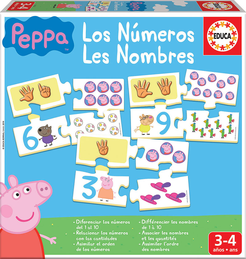 Les nombres Peppa