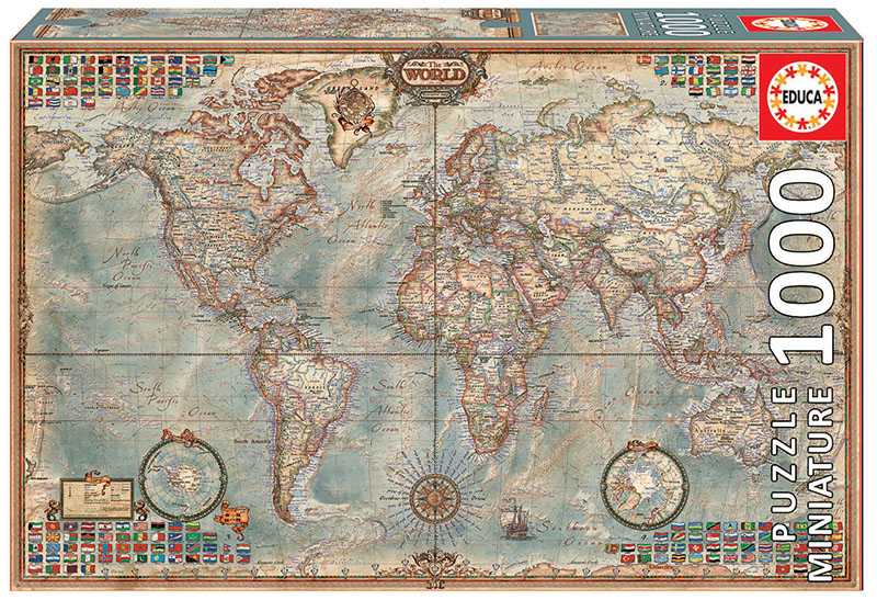 PUZZLE EDUCA 3000 PIEZAS COLLAGE DEL MUNDO.