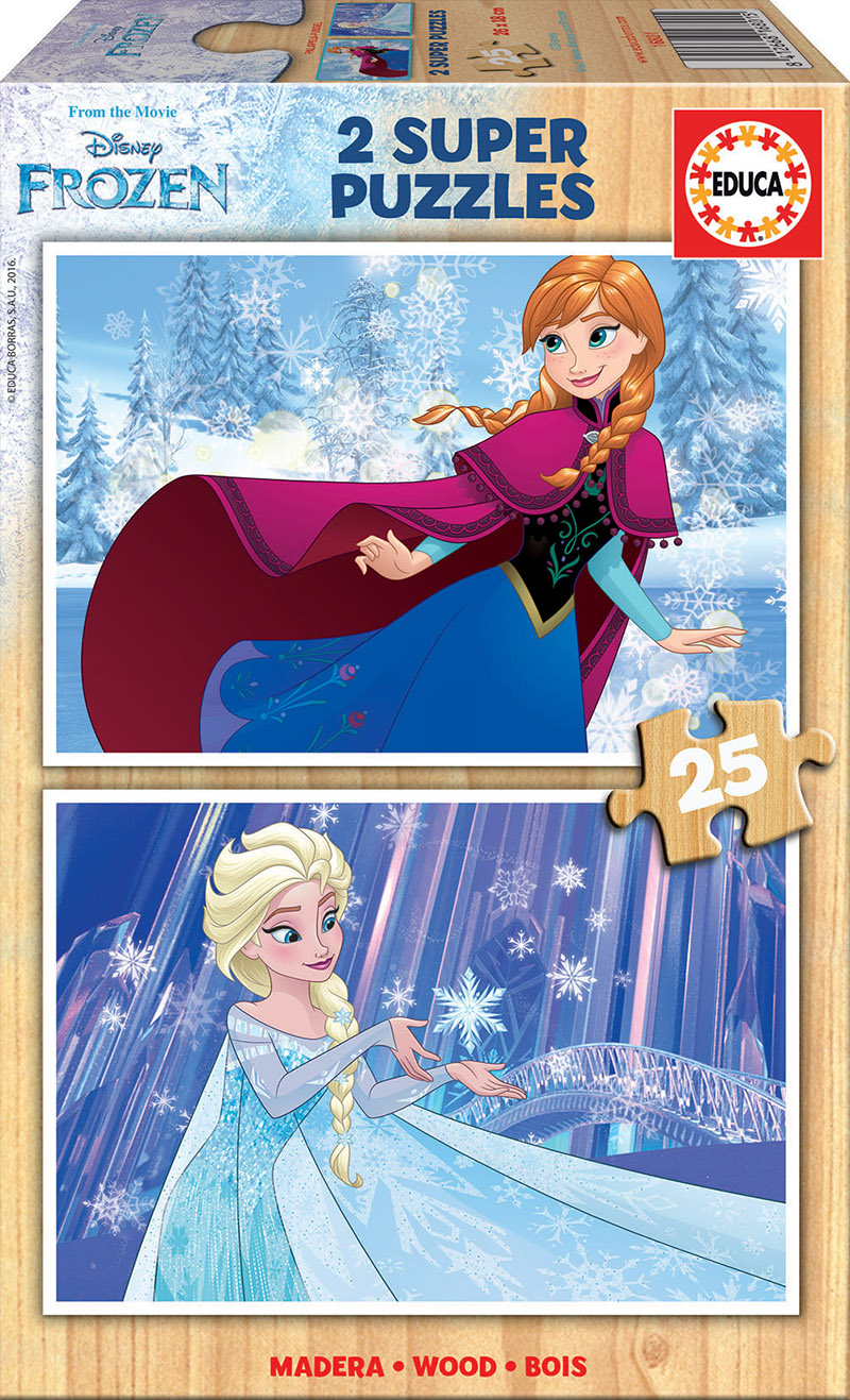 Comprar Puzzle Educa Princesas Disney de 2 x 25 Peças de madeira