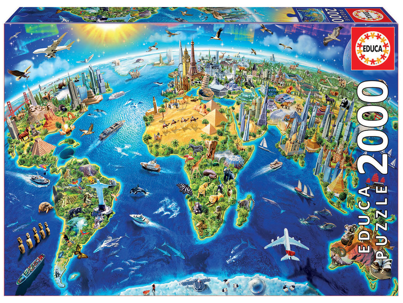 2000 World Landmarks Globe