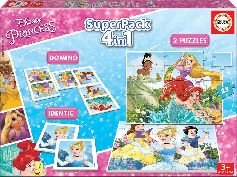 Educa Borrás - Princesas Disney - Pack puzzles 2x100