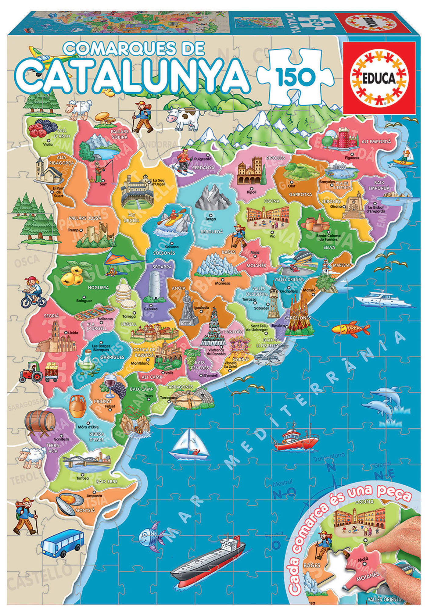 150 Puzle Comarques de Catalunya