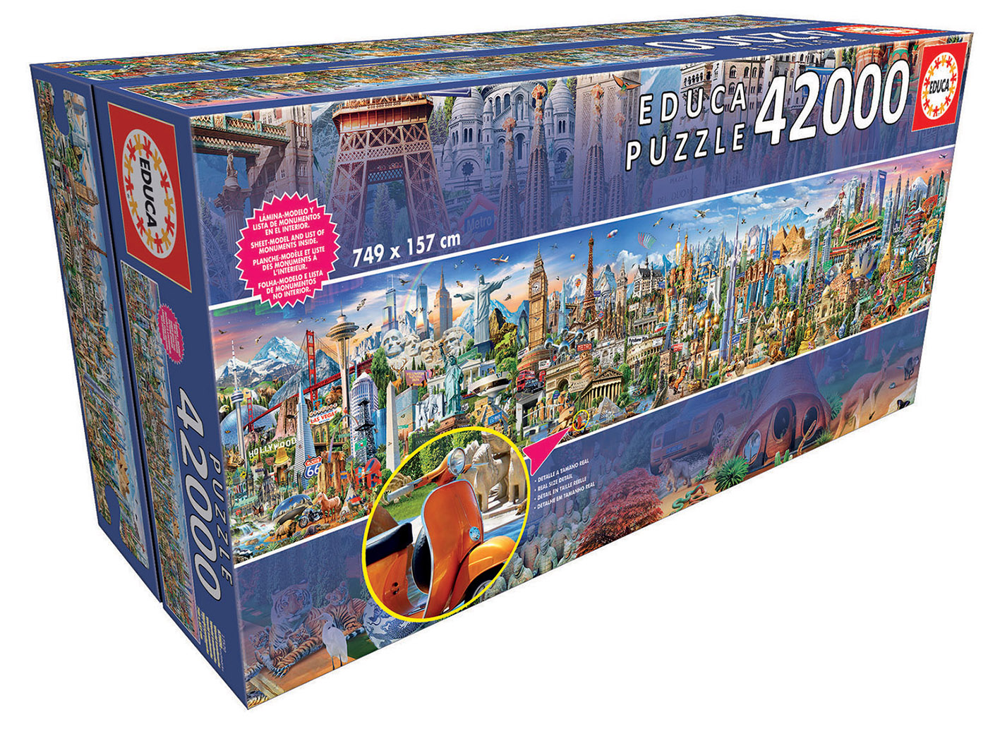 Bag 1 - FULL TIMELAPSE of EPIC 42,000 Piece Jigsaw Puzzle: Around the World  from Educa 