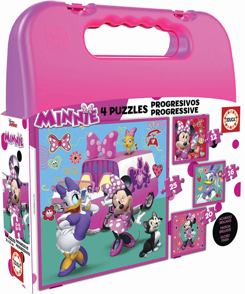 Puzzle de 50 à 150 pièces : 4 puzzles : Minnie et ses amies - Educa - Rue  des Puzzles