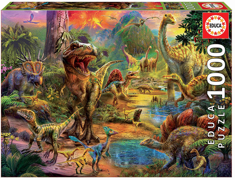 1000 Tierra de dinosaurios - Educa Borras