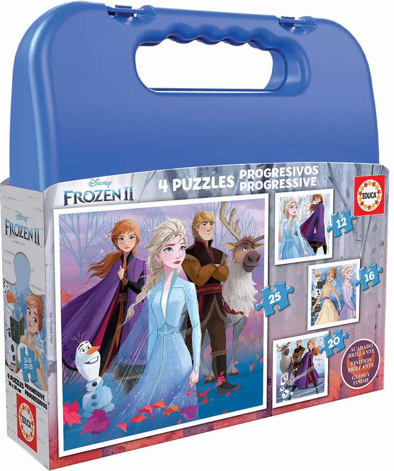 Maletin plástico 13 bolsillos disney 100 frozen ii personajes PRIMAVERA