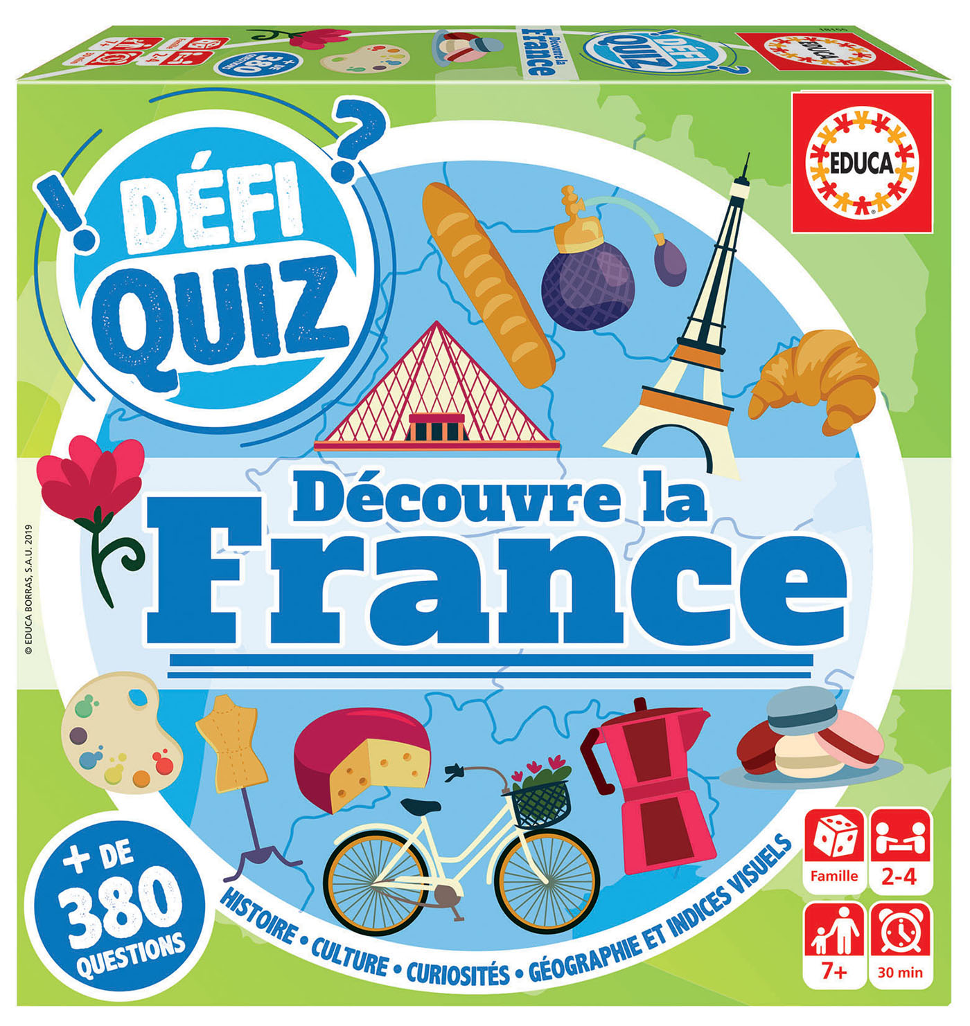 Jeu de Plateau Quiz Jeu Éducatif Familial Jeux de Société pour