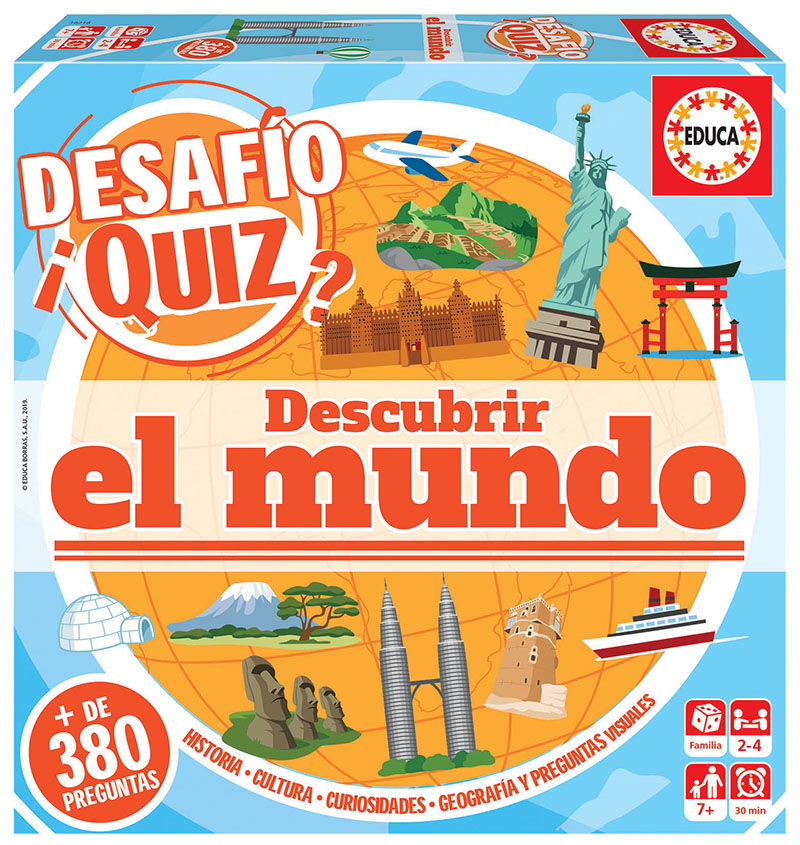 Educa borras Challenge Quiz Discover Spain Multicolor