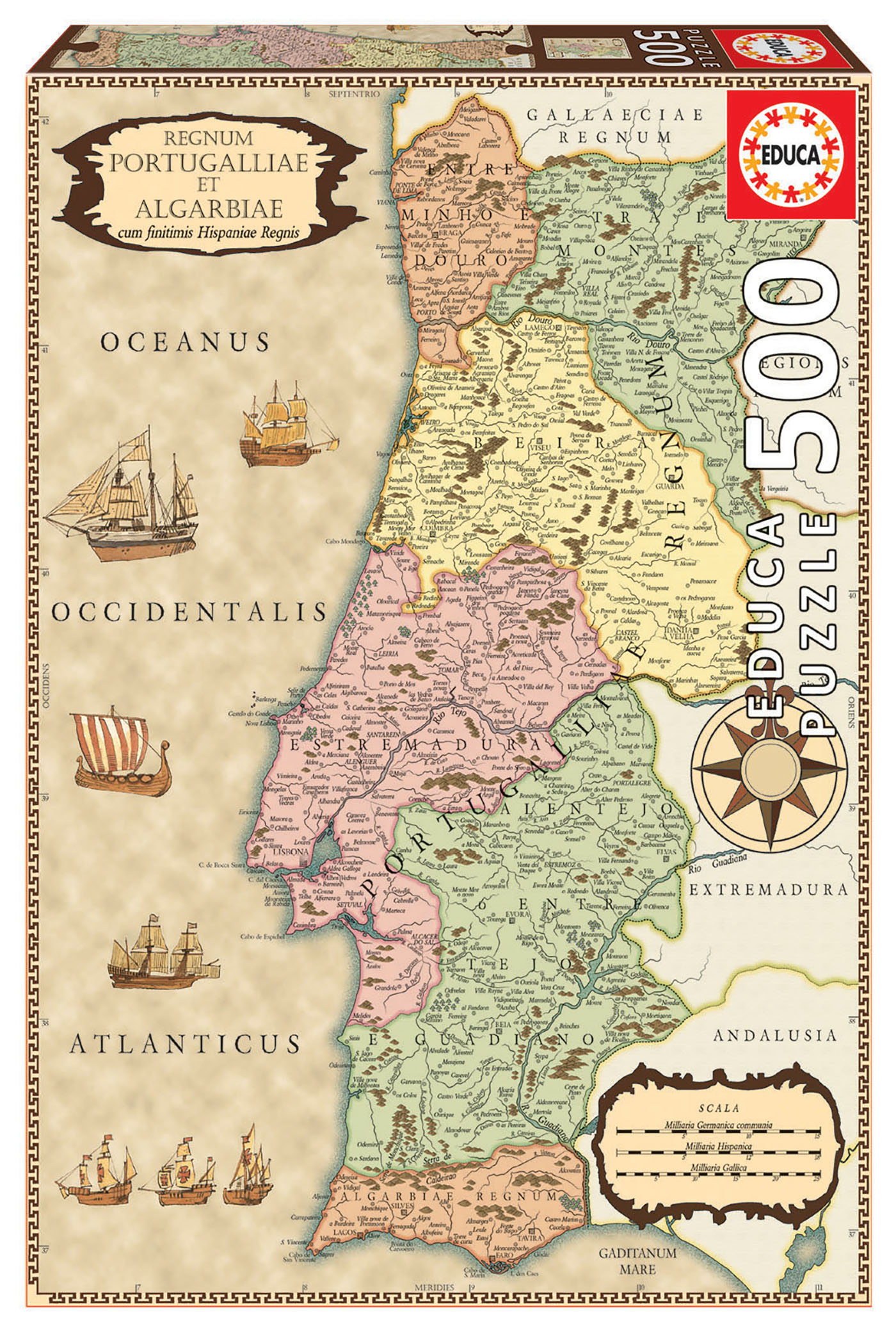 500 Mapa històric de Portugal