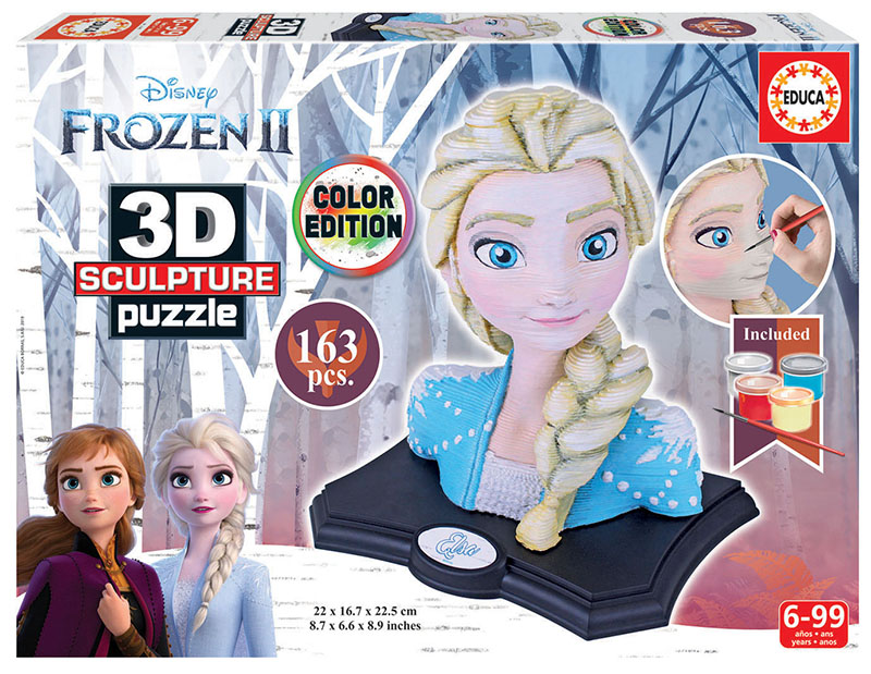 Color 3D Sculpture Puzzle Frozen 2