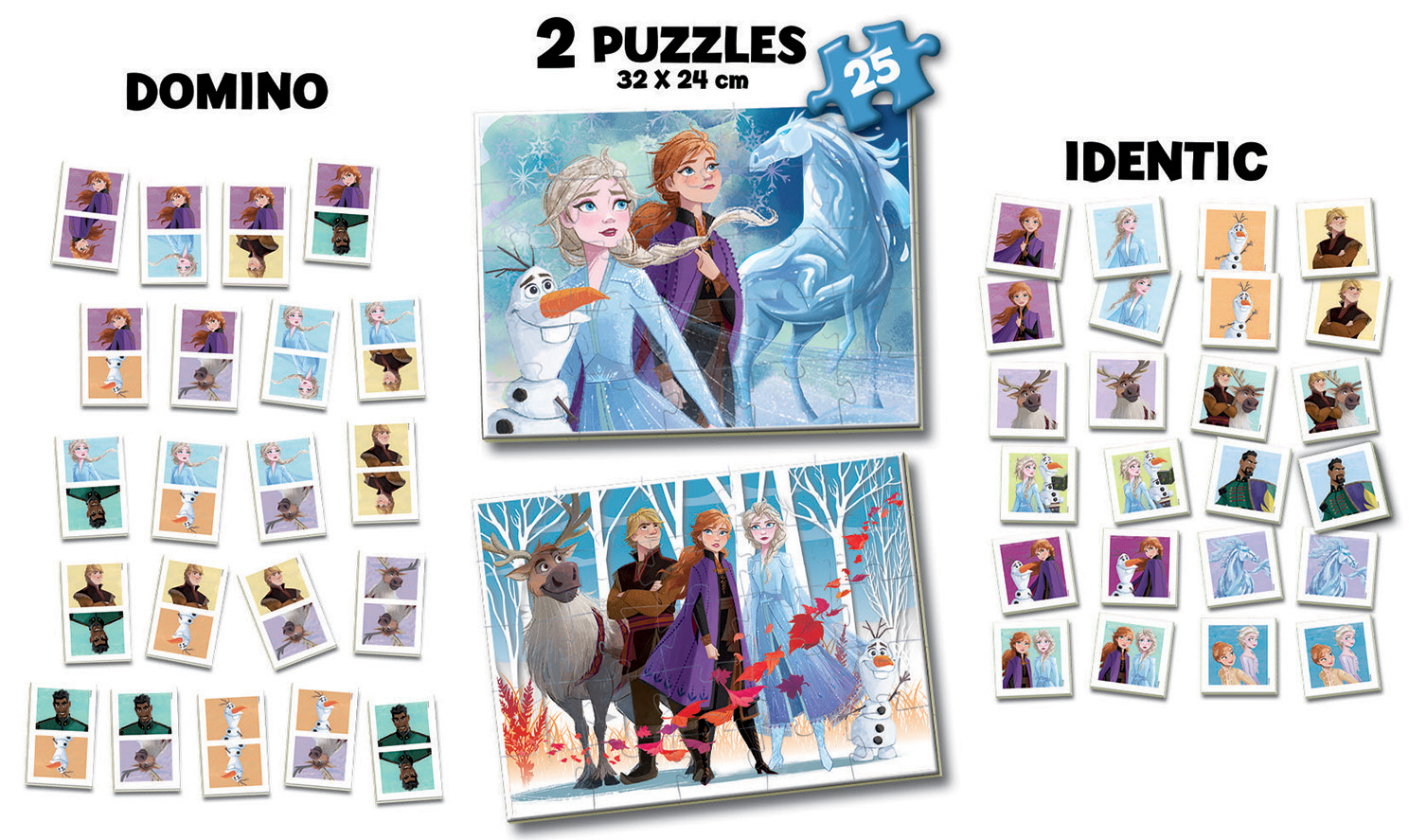 Superpack 4 in 1 Frozen, Reine des Neiges - Educa - Boutique BCD JEUX