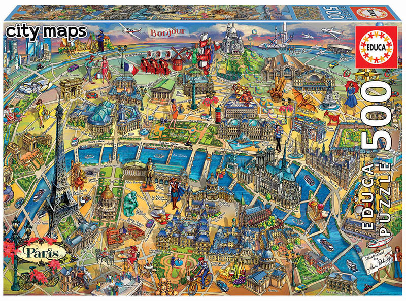 500 Paris map