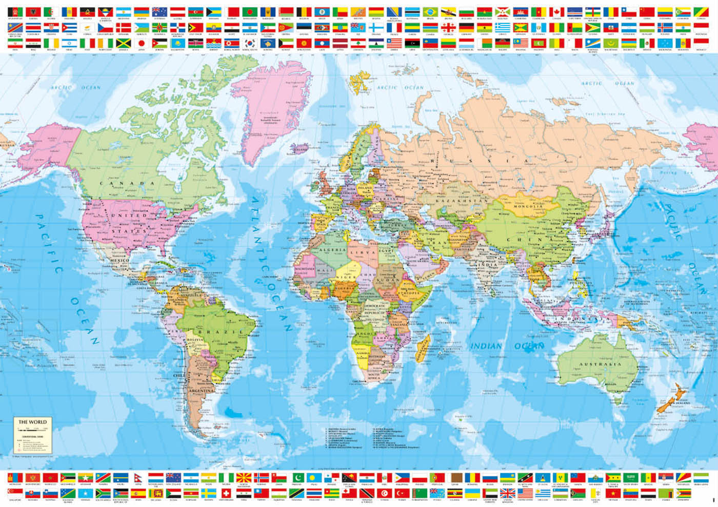 1500 Carte du monde politique