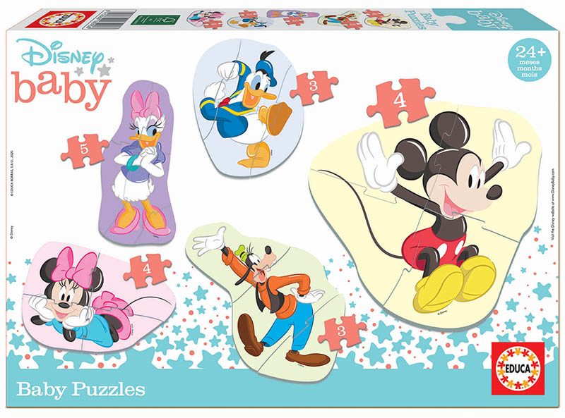 Educa borras 81 Pieces El Abecedario Mickey And Friends Wooden Puzzle  Multicolor