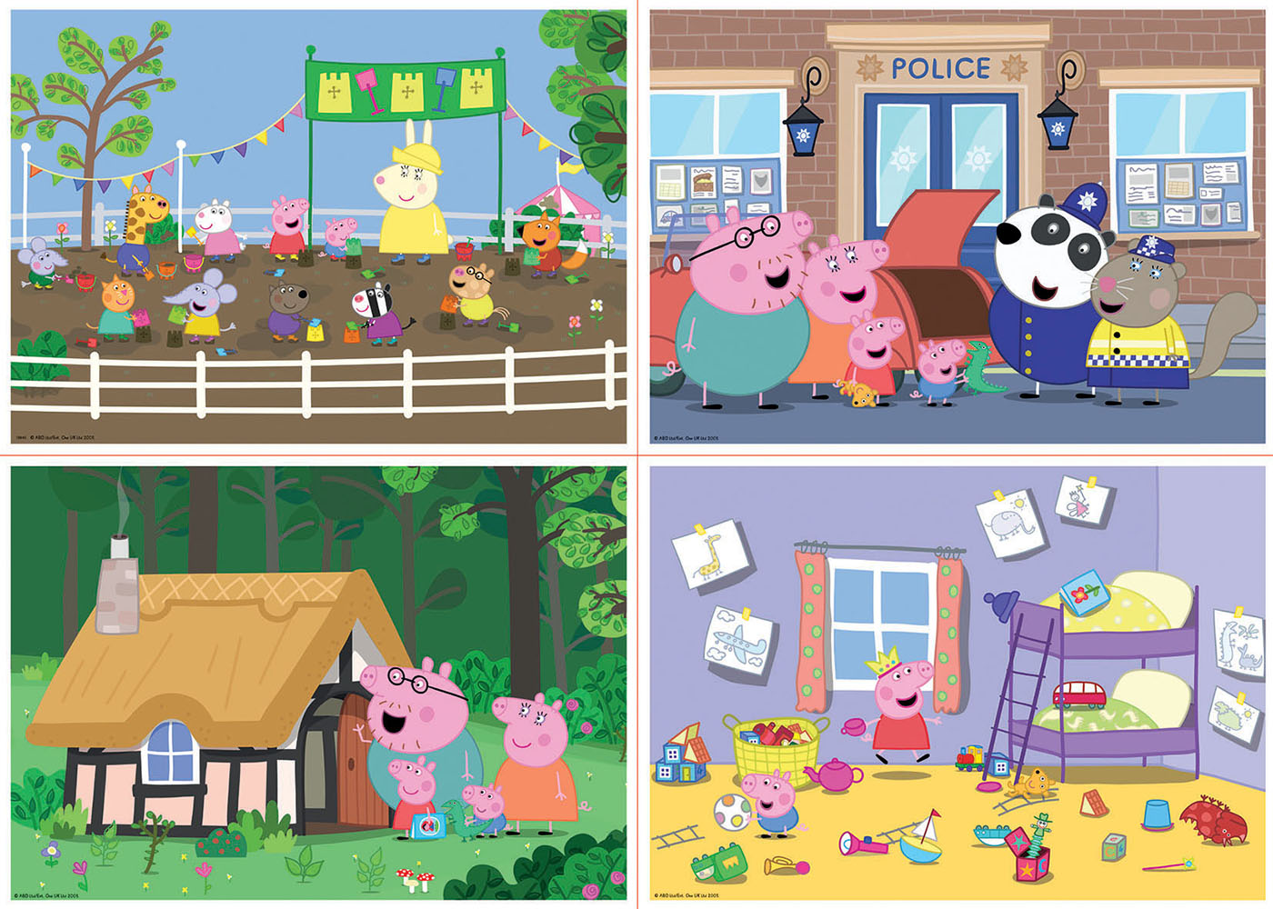 Puzzles progressifs Peppa Pig - EDUCA - MULTI 4 JUNIOR - 50 à 150 pièces -  Pour enfants de 3