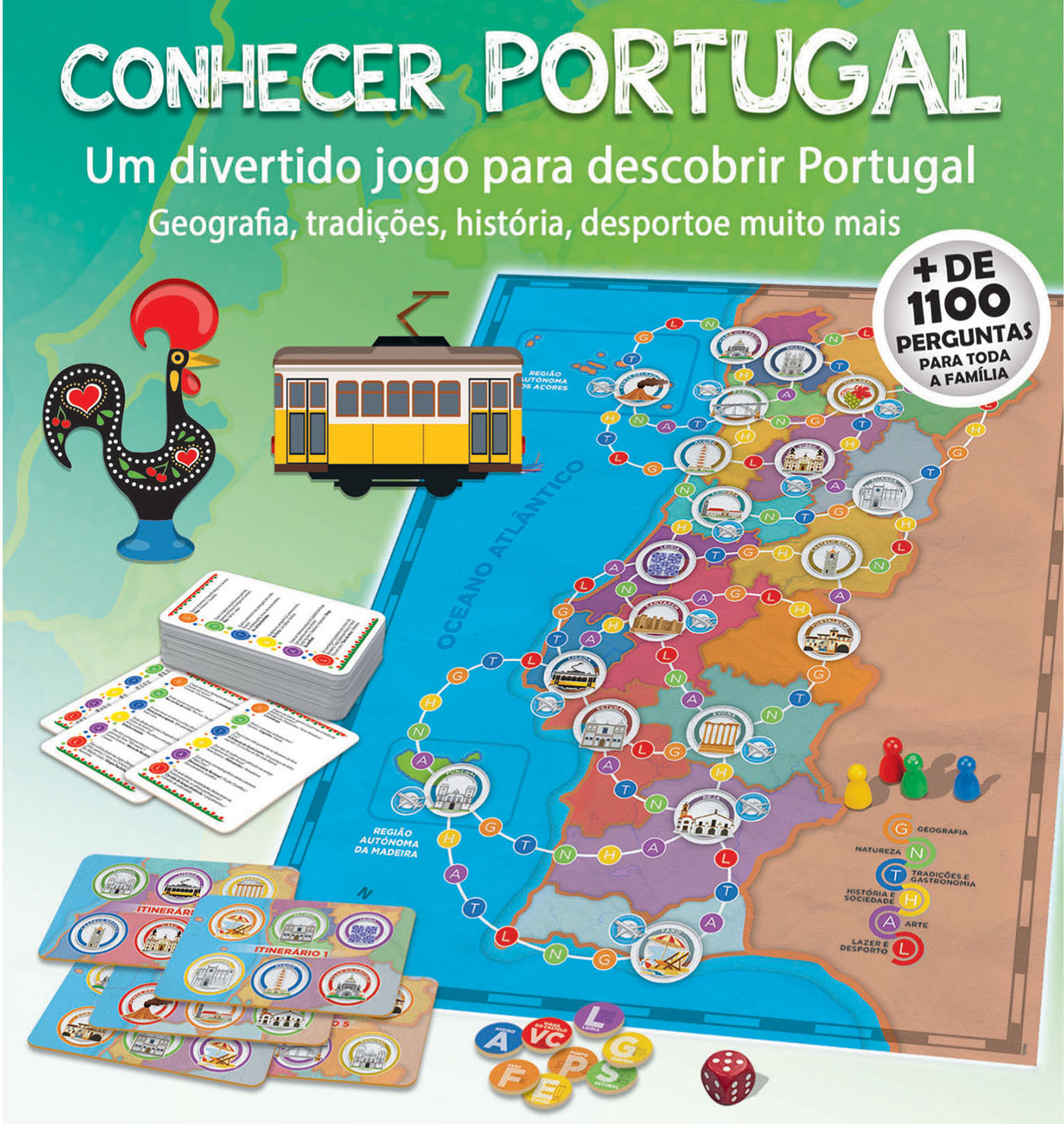 À Descoberta de Portugal - Jogo 2 em 1, Jogos educativos