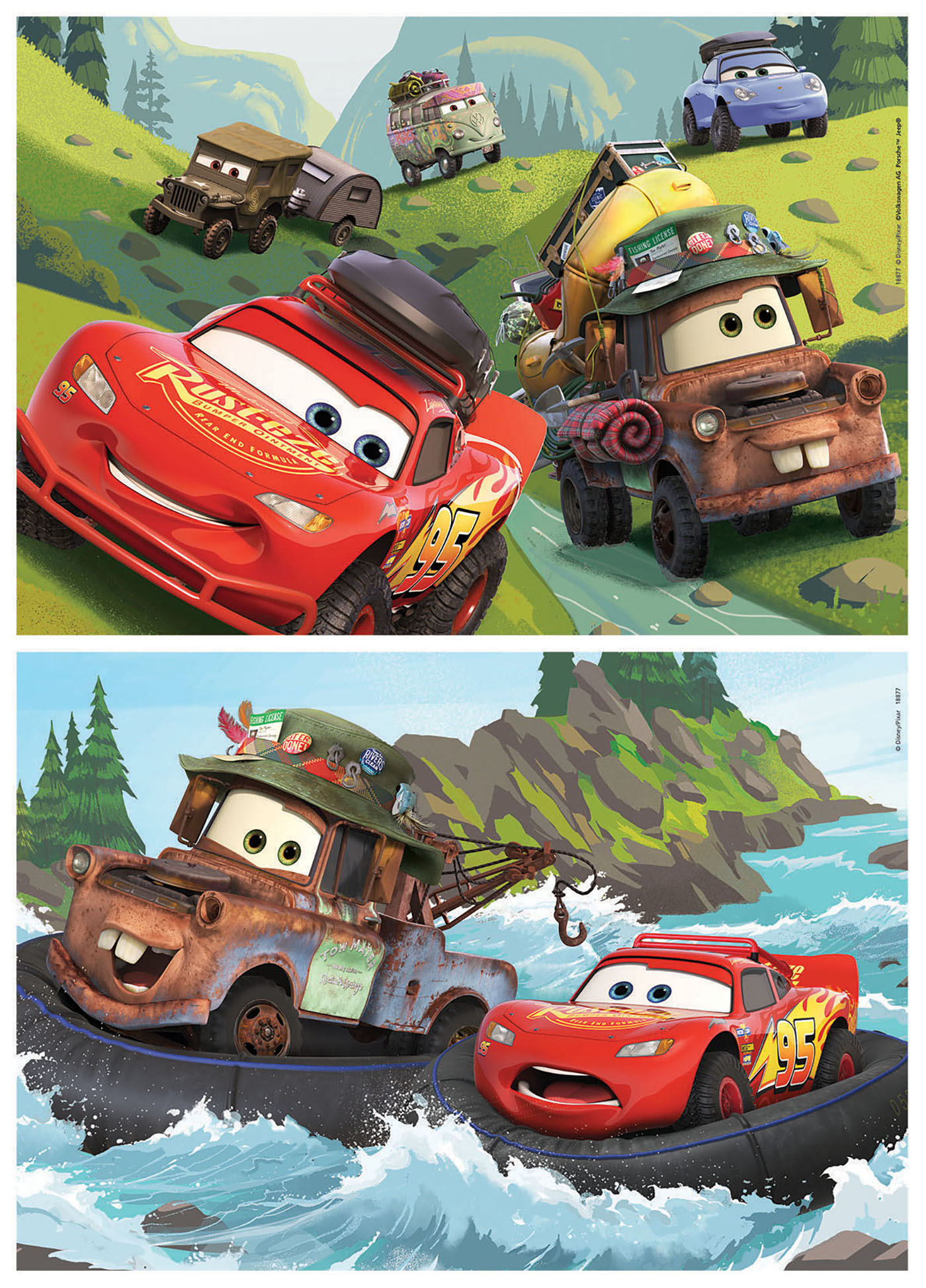 Wood Disney Pixar Cars 2 Jigsaw Puzzle 25 Piece Lightning McQueen Kids Toy