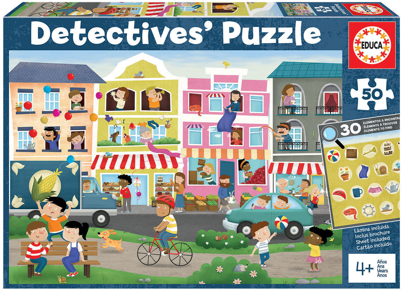 Ciudad "Detectives´ Puzzle" Educa Borras