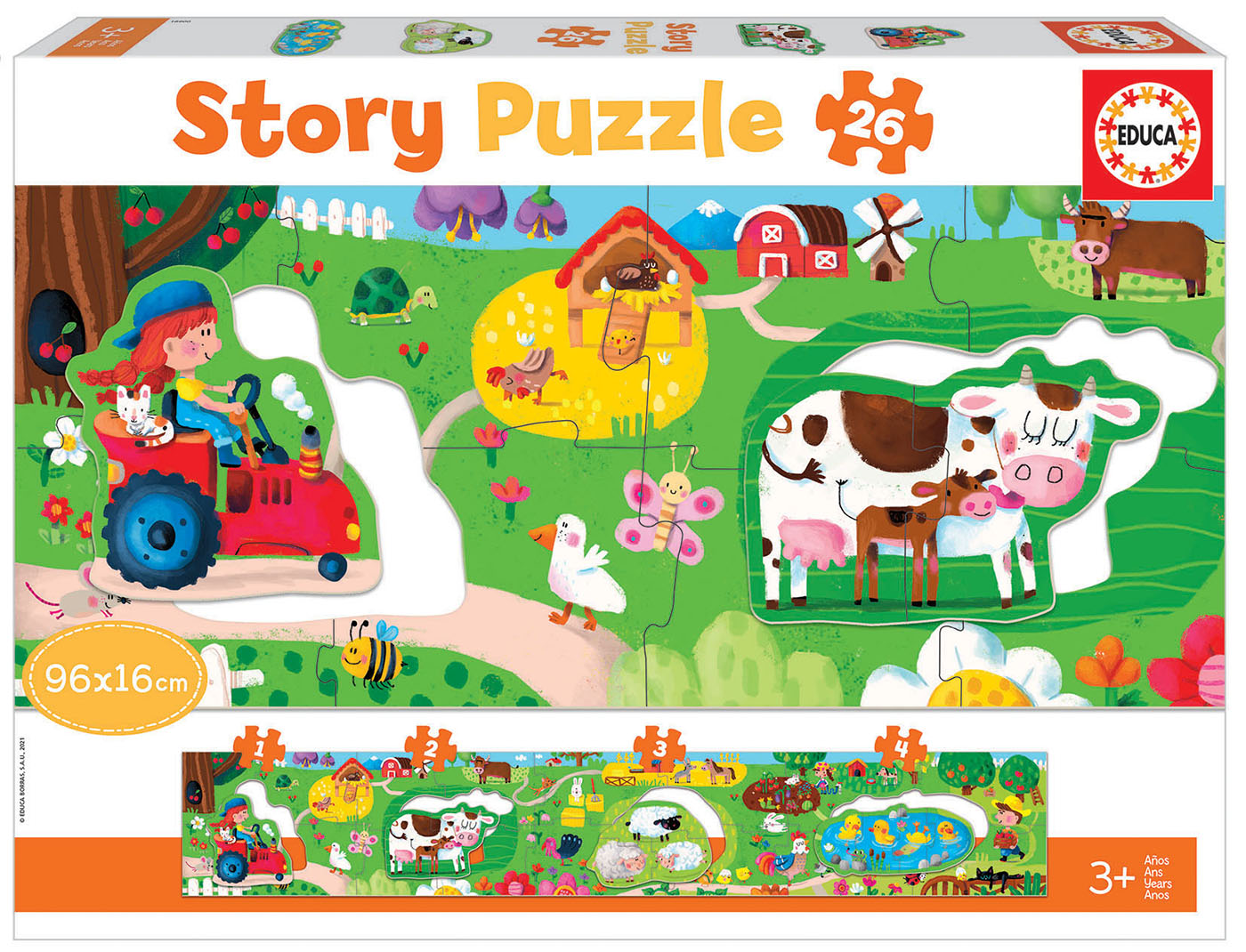 Puzzle for children, Educa, Bluey, 2 x 16 pieces ᐉ —